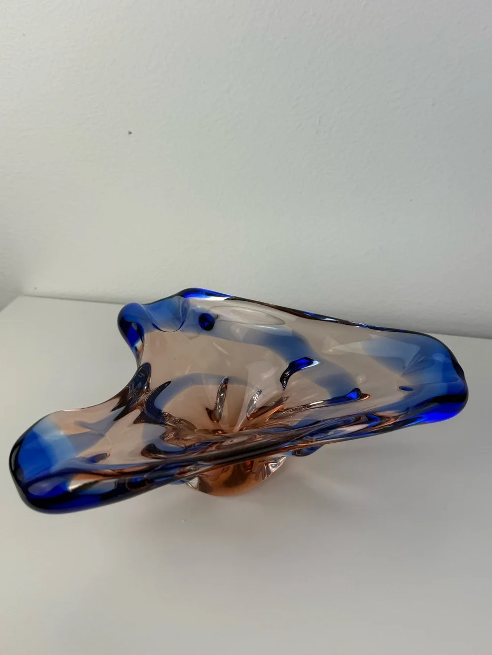 Vintage Frantisek Zemek Mstisov Niagara Czech Art Glass Bowl